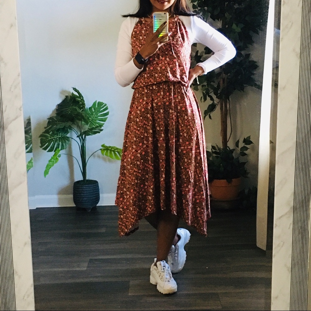 Floral handkerchief dress small